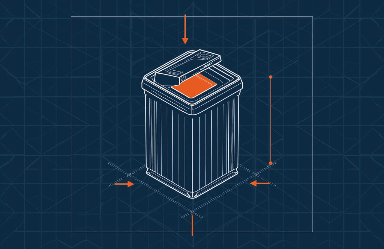 Visible Trash Bin